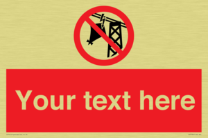 Custom prohibition do not fly kites near overhead electrical power lines